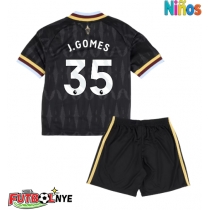 Camiseta Aston Villa Joao Gomes #35 Visitante Equipación para niños 2026-27 manga corta (+ pantalones cortos)